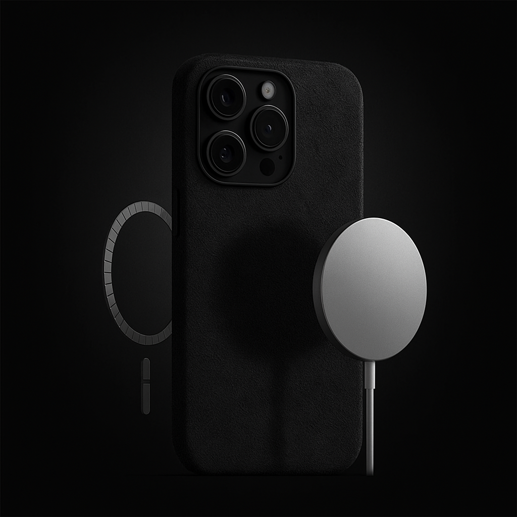 Alcantara iPhone Hoesje – Italiaans Alcantara – Luxe Bescherming & MagSafe