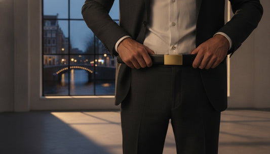 Luxe riem amsterdam: de essentie van moderne herenmode