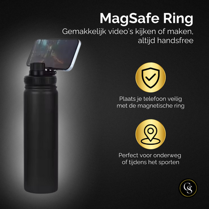 Stalen Waterfles met MagSafe Ring