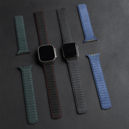 Alcantara Apple Watch Bandje