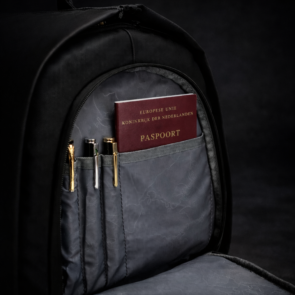 Luxe Weekendtas met Pak Compartiment & Schoenenvak - Vegan Leer