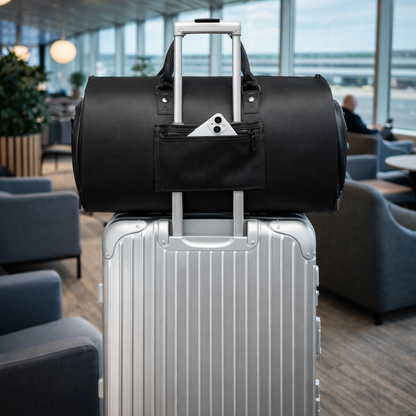 Luxe Weekendtas met Pak Compartiment & Schoenenvak - Vegan Leer