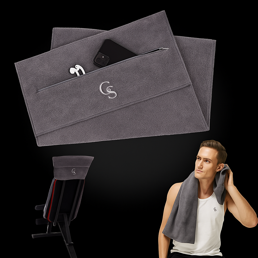 Microvezel Sporthanddoek met Rits