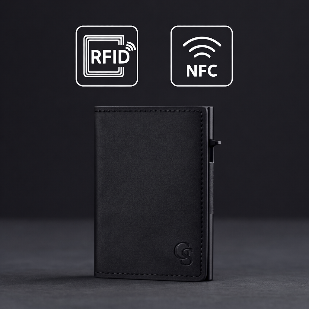 Pasjeshouder geschikt voor Apple AirTag - RFID Bescherming - Vegan Leer