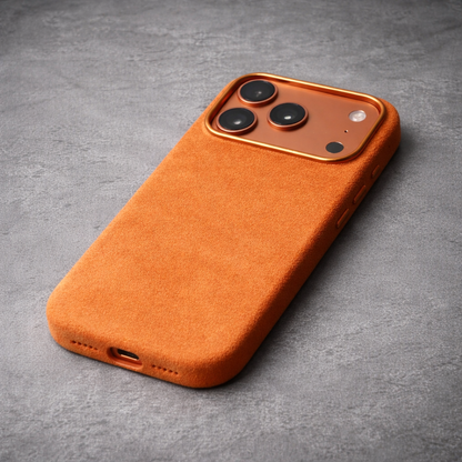 Alcantara iPhone Hoesje – Italiaans Alcantara – Luxe Bescherming & MagSafe