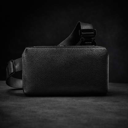 Leren Crossbody Bag - Heren Crossbody Tas - Zwart