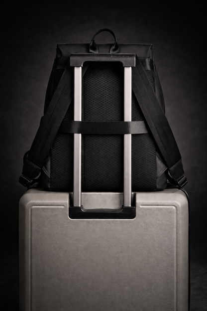 Backpack - Rolltop Rugzak - Rugtas voor Mannen - Waterproof & Krasbestendig