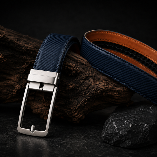 Klickmeister Gürtel Blau Carbon
