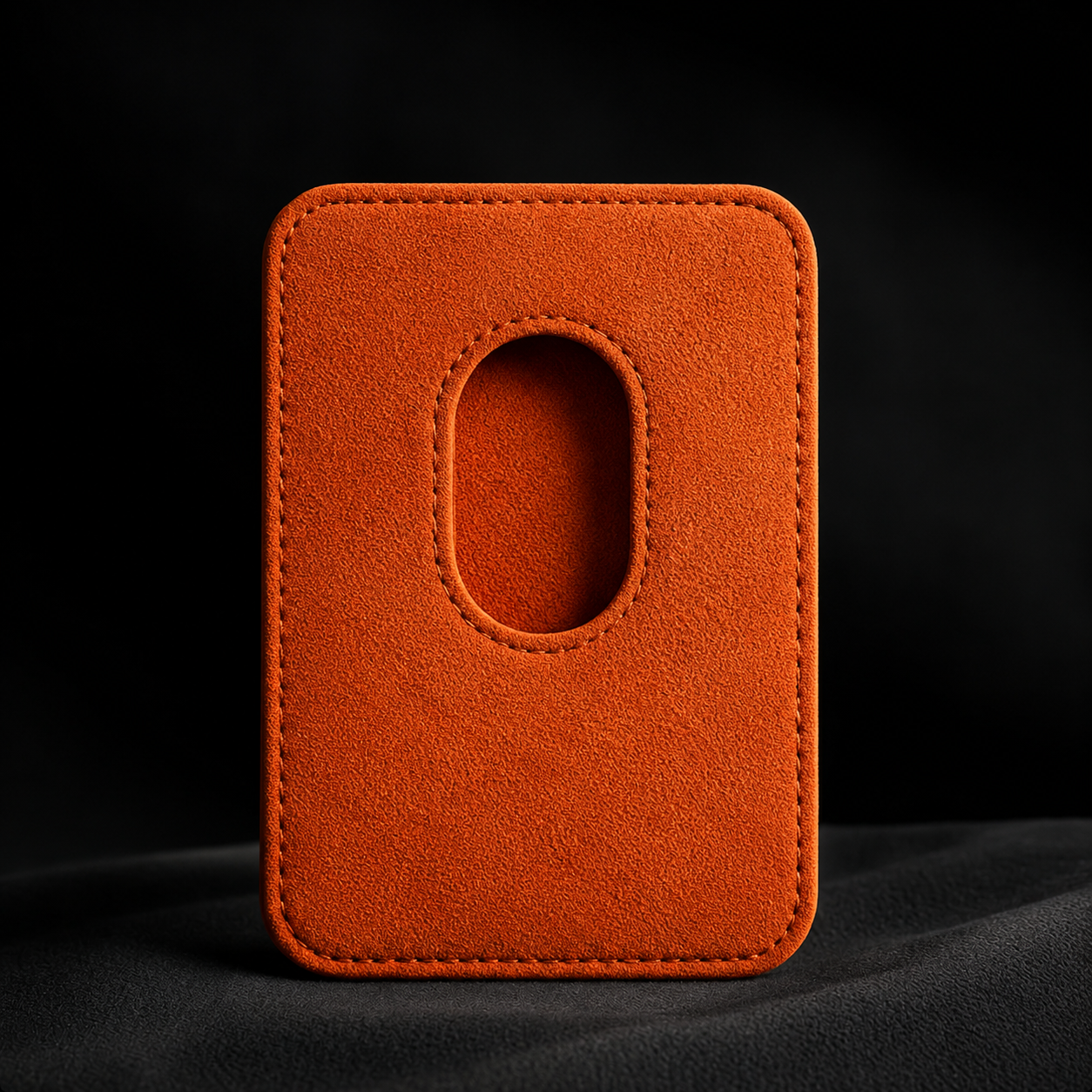 Alcantara MagSafe Pasjeshouder – Italiaans Alcantara – Luxe Wallet voor iPhone