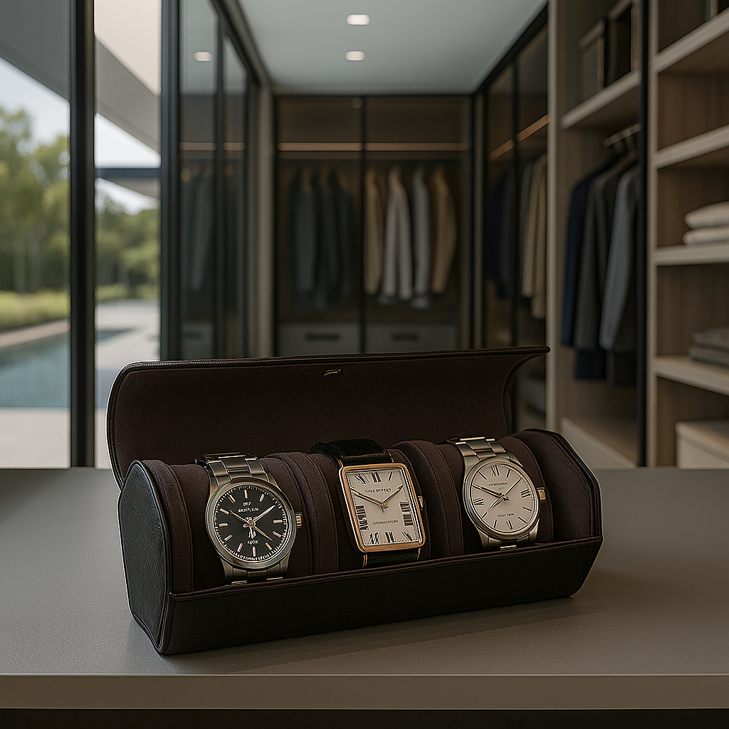 Leren Horlogerol Zwart