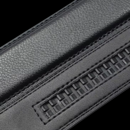 Leren Riem Zonder Gaatjes - Zwart