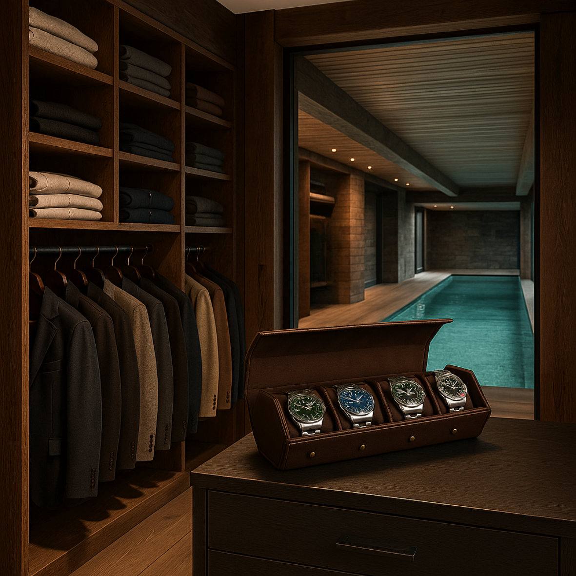 Leren Horlogerol Bruin