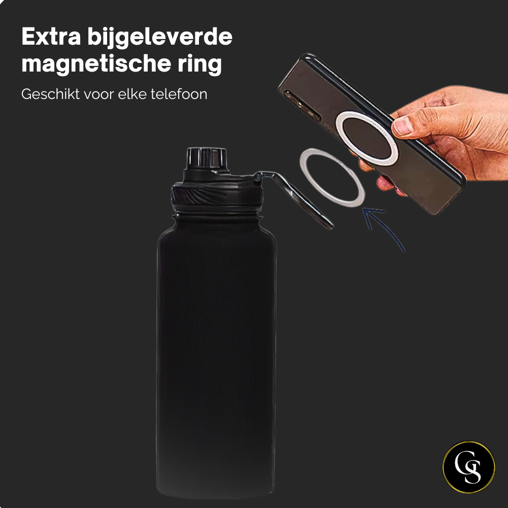 Stalen Waterfles met MagSafe Ring