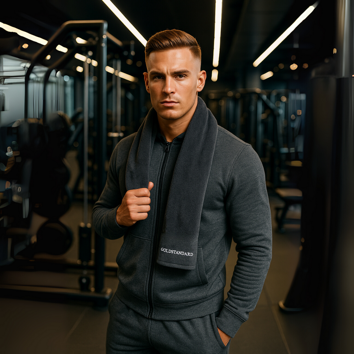 Microvezel Sporthanddoek met Rits