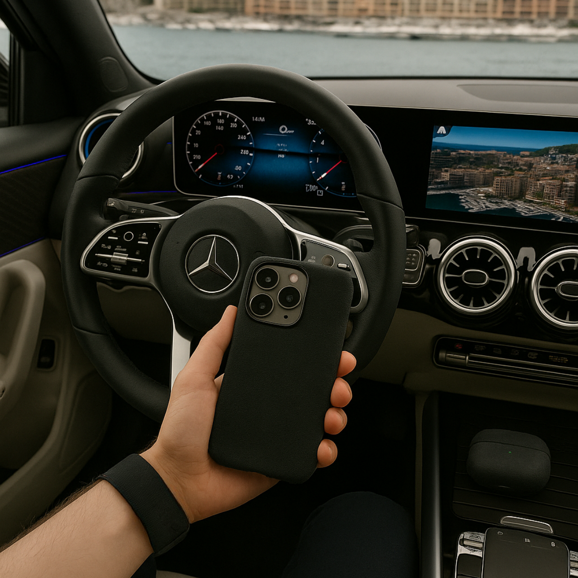 Alcantara Apple Watch Bandje